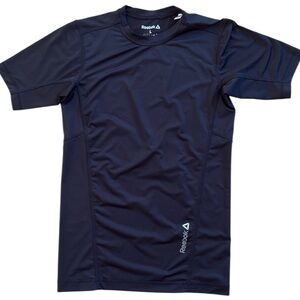 BOYS REEBOK ICE HOCKEY BASEBALL ATHLETIC COMPRESSION SHIRT SIZE LARGE BLACK